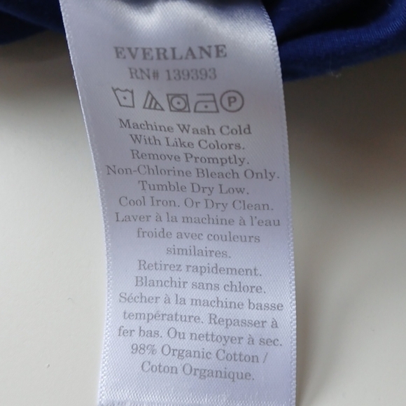 Everlane Easy Straight Leg Pants Blue Women's 14 - Picture 4 of 6